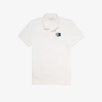 Lacoste Lacoste Regular Fit Cotton Piqué Polo Shirt Pánské - Polo Bílé / Blankyt | CZ-llMlB9